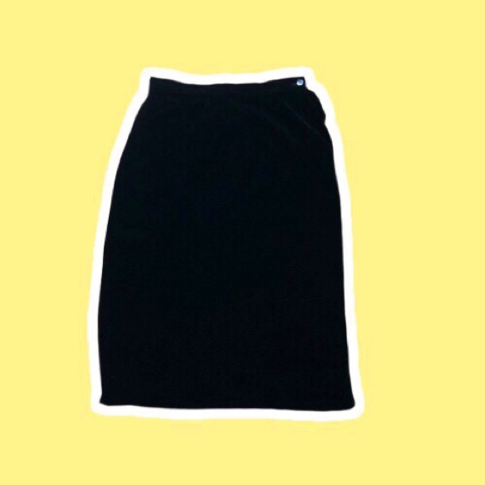 Black Velvet Skirt | 8 | Calvin Klein